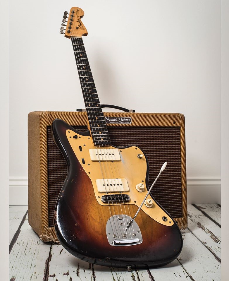 1959 Fender Jazzmaster with Gold Anodised Pickguard and vintage 5E3 Deluxe #amp #guitar #Fender #FenderFriday