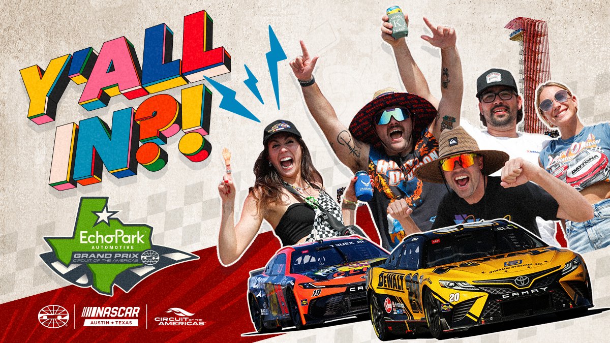 #YALLIN for one wild weekend?! 🤩 Get your tickets NOW for #NASCARatCOTA in 2025! Pay in full or choose an affordable payment plan, the choice is yours! 🎟: bit.ly/EPGPTix