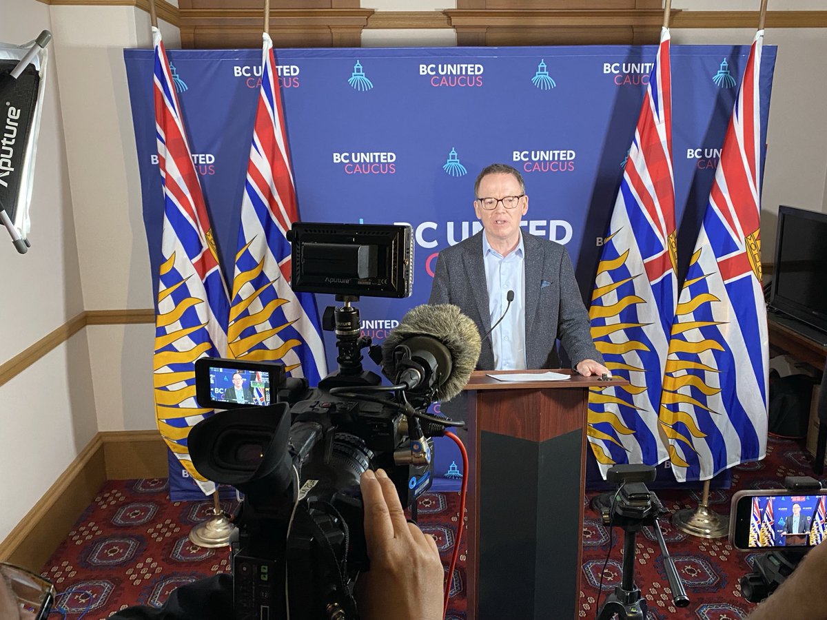 Kevin Falcon says BC United & BC Conservatives had 2 meetings to find common ground. Created framework for avoiding vote splitting. Says John Rustad rejected proposed deal, putting his own personal ambitions ahead of a deal on the right. #bcpoli