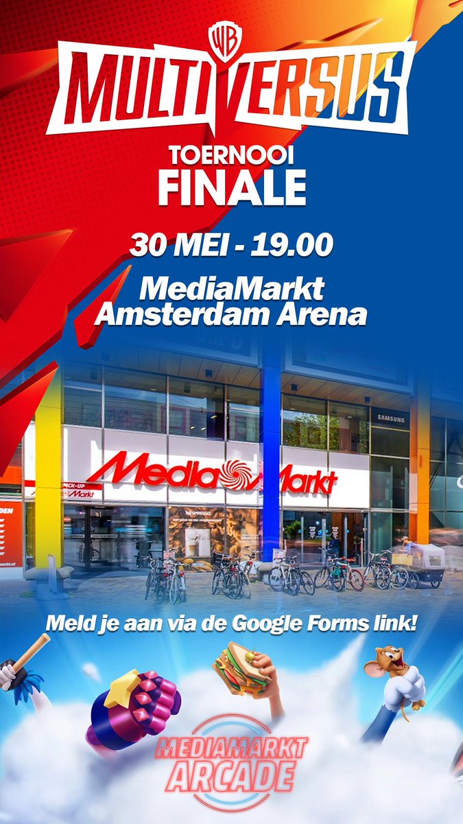 Sjors de Boer (@sejecem) on Twitter photo Er valt een Playstation 5 te winnen!
Ik organiseer in samenwerking met <a href="/MMArcadeBNL/">MediaMarkt Arcade</a> een groot free-to-play Multiversus toernooi volgende week woensdag en donderdag!
Iedereen is welkom! Doe gezellig mee!
Schrijf je in via de link!
forms.gle/Dj292ZAViHJ3df… Er valt een Playstation 5 te winnen!
Ik organiseer in samenwerking met <a href="/MMArcadeBNL/">MediaMarkt Arcade</a> een groot free-to-play Multiversus toernooi volgende week woensdag en donderdag!
Iedereen is welkom! Doe gezellig mee!
Schrijf je in via de link!
forms.gle/Dj292ZAViHJ3df…