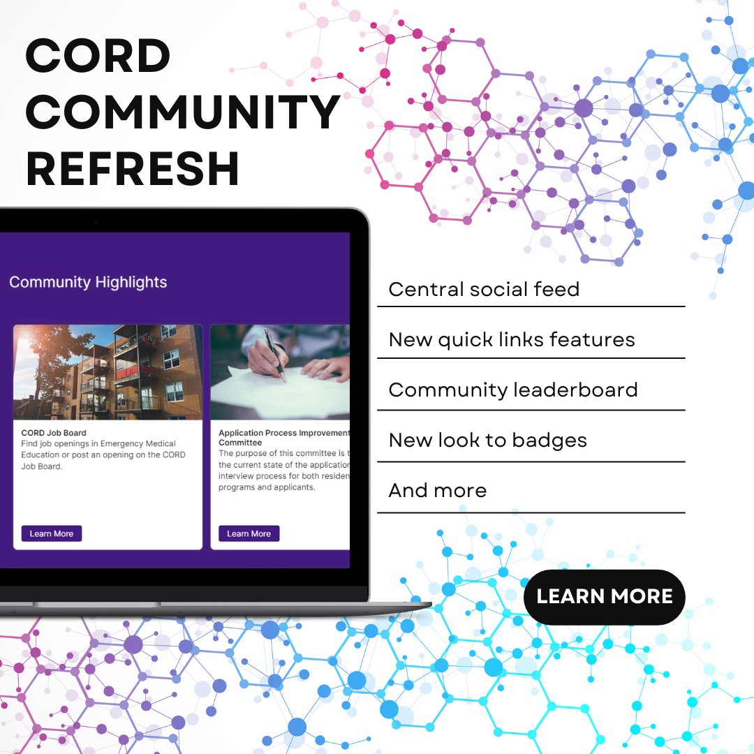 Hey CORD Community! 🎉 Exciting news! The new and improved CORD Community is live! We've added a central social feed, quick links for easy navigation, and a community leaderboard with new badges. Dive in and explore the fresh features! bit.ly/3b4Vtuc