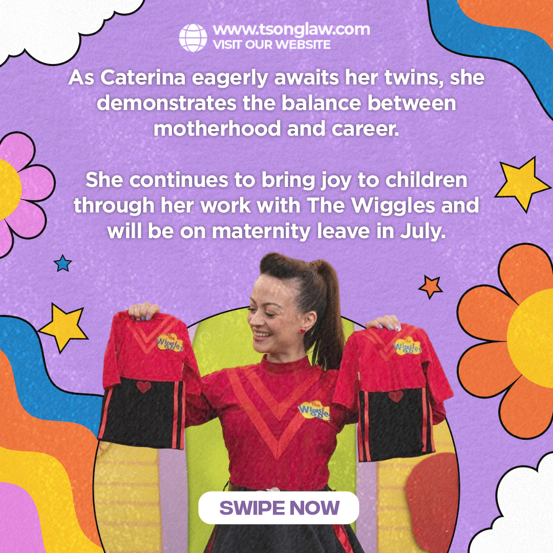 tsonglaw's tweet photo. Remember @TheWiggles? 😁 Red Wiggle @caterinamete Mete is expecting twin girls! ❤️ She bravely shared her IVF journey and the challenges of solo parenthood in MSN. 

#tsonglawgroup #tsonglaw #thewiggles #redwiggle #caterinamete #celebrityivf #freezeegg #soloparent #ivfjourney https://t.co/NppMEF4rwI