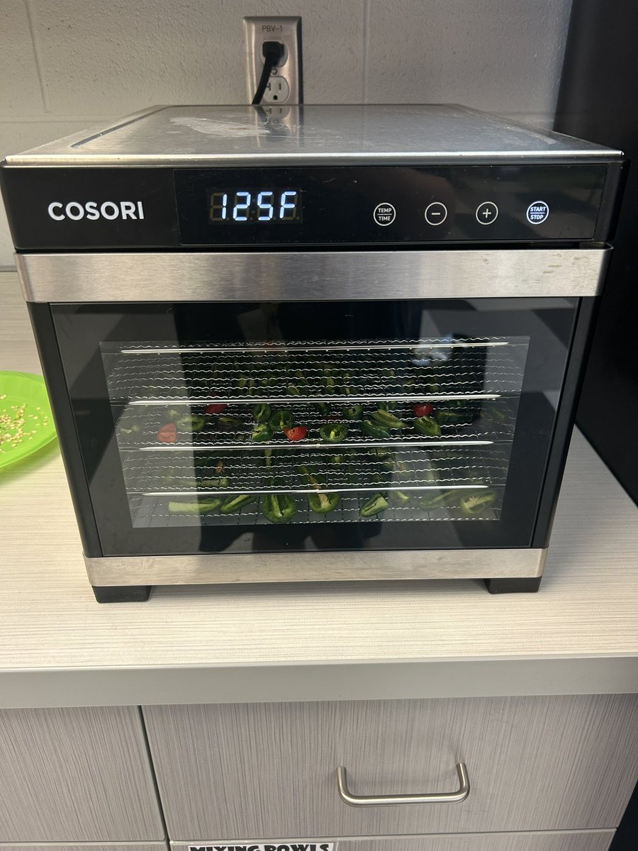 We dehydrated our hydroponic jalapeños peppers this week and made some Jalapeño Salt! Students made their own labels and took a shaker home today. <a href="/GretnaG/">Gretna Green</a> The seeds we collected will be planted in September to grow more. We love completing a full-circle! <a href="/asdnnb/">ASD-North</a>