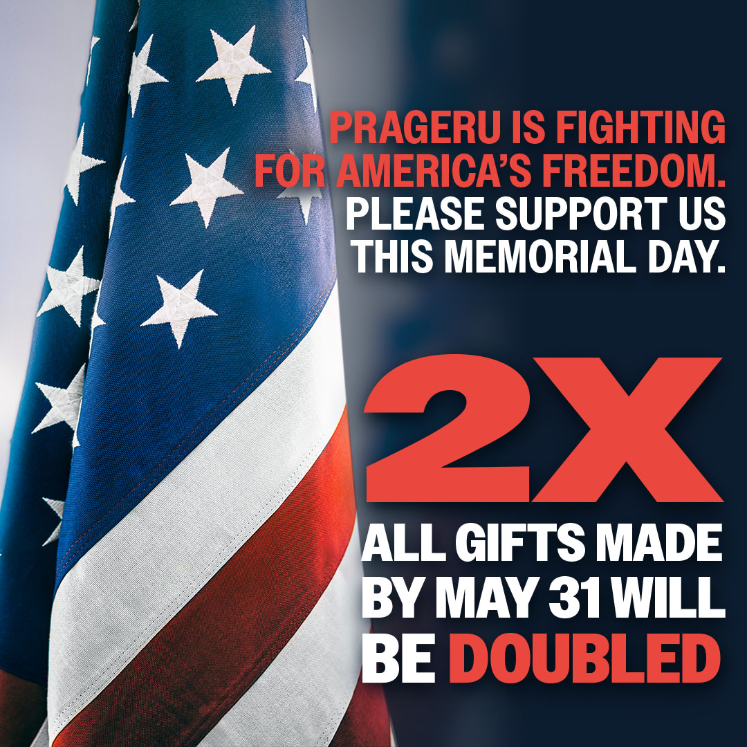 Too many young people don’t understand the magnitude and importance of #MemorialDay. PragerU is fighting to change that. Please support us this Memorial Day. All gifts made by May 31 will be doubled. 👉 l.prageru.com/3wFcFSz