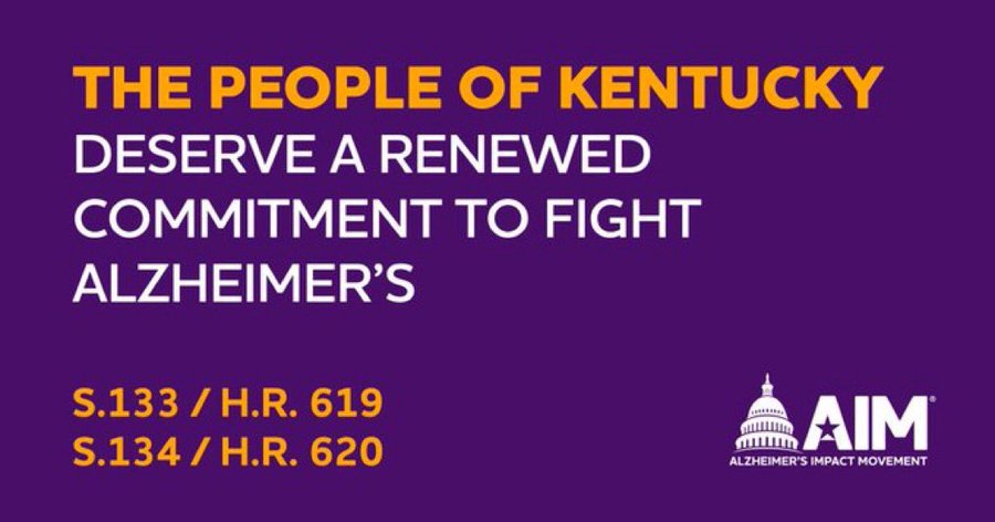 More than 10% of people aged over 65 are living with Alzheimer’s in KY. Repost to tell @SenRandPaul to support the bipartisan #NAPAAct & #AlzInvestmentAct for his constituents and all Americans, especially those in rural areas, to strengthen the fight against Alzheimer’s.