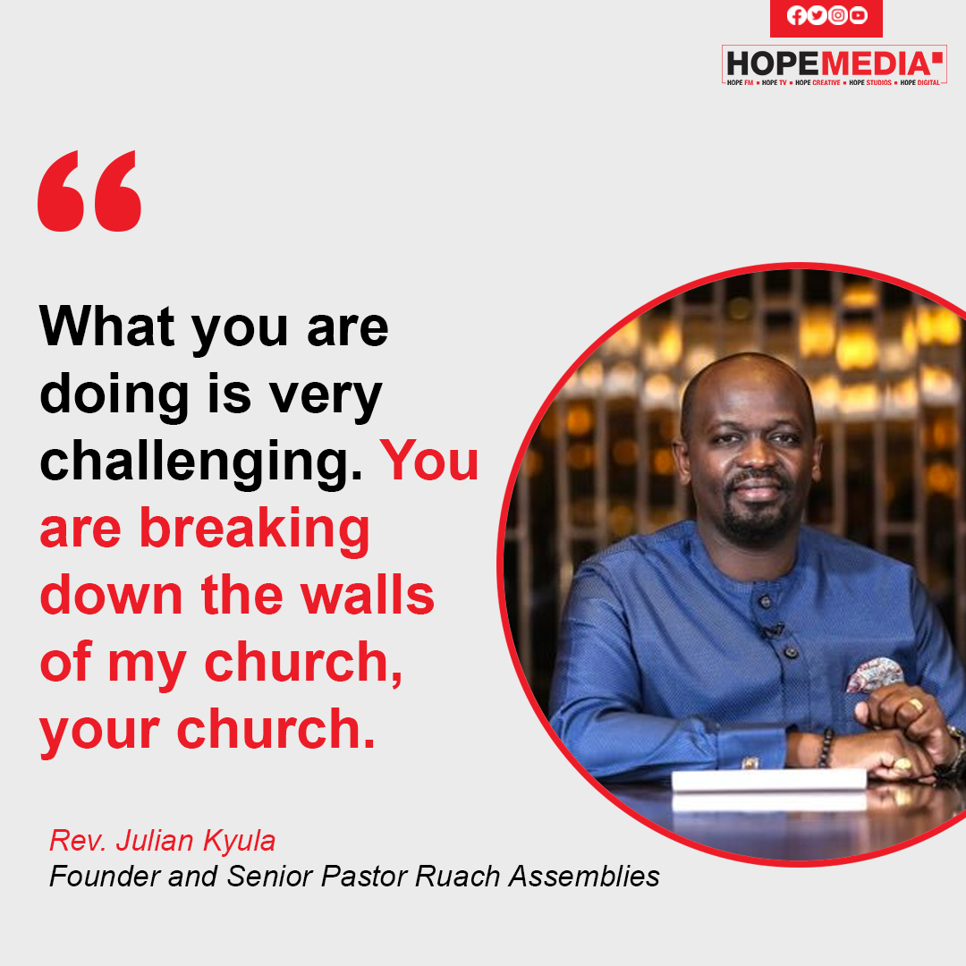 What you are doing is very challenging. You are breaking down the walls of my church, your church. - Rev. @JulianKyula 
#20YearsOfHope