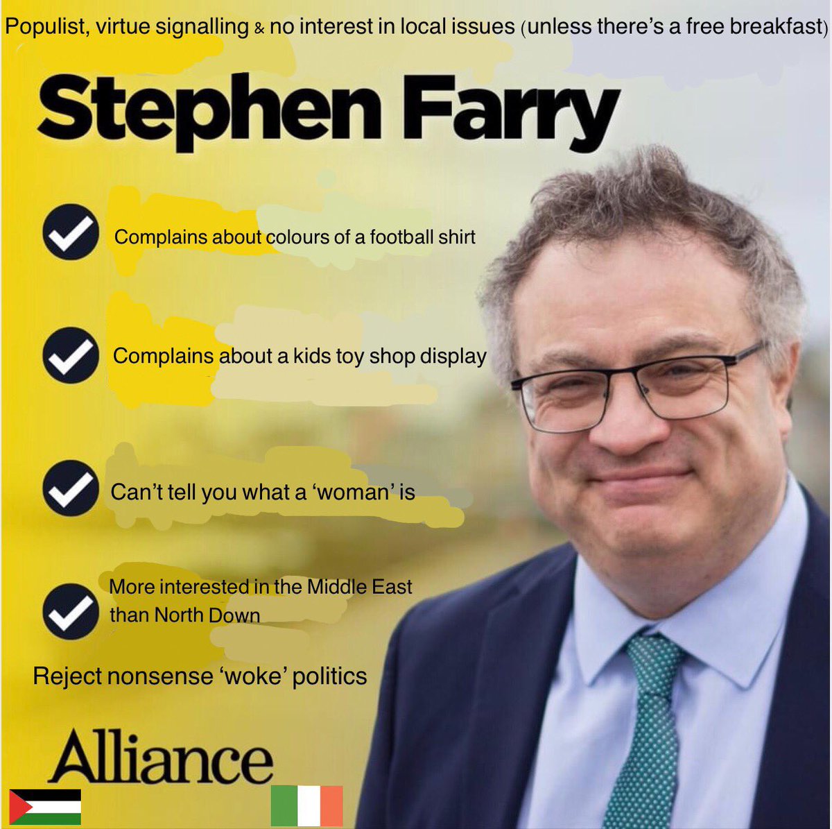 GlensChels's tweet photo. #Northdown #VoteEaston #Farryout https://t.co/cvmWgEd4xl