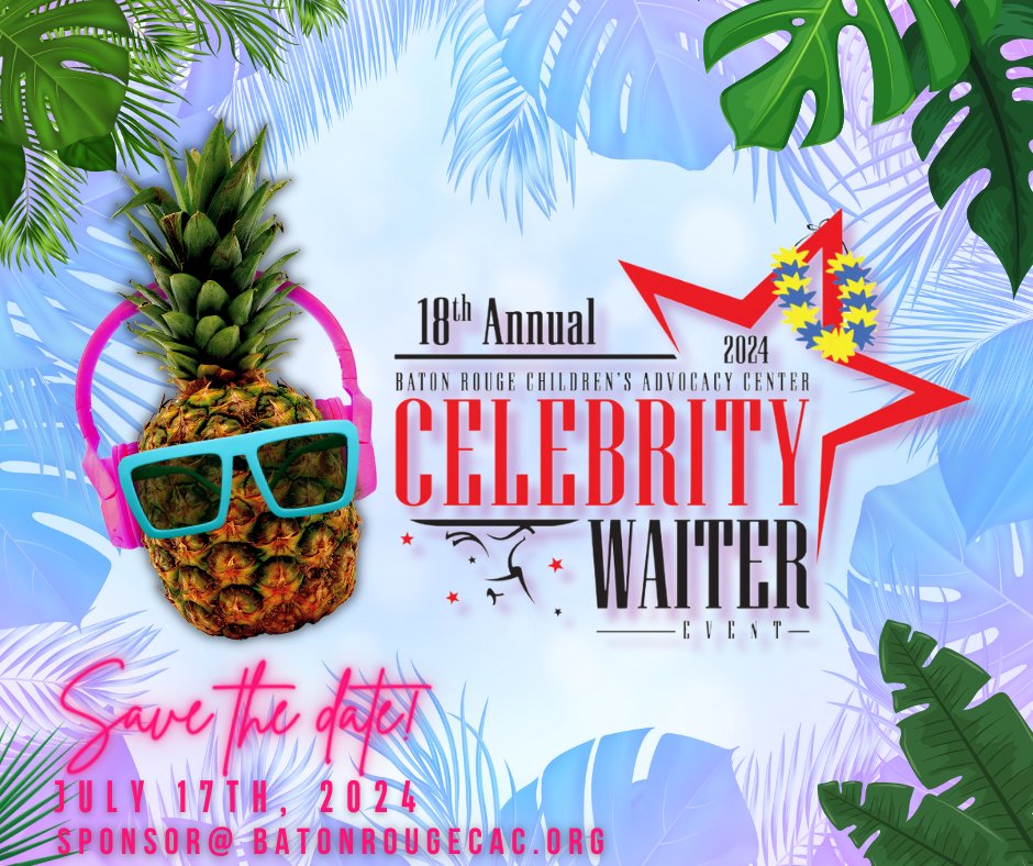 🎉 Join us for a fun night at theBRCAC's Celebrity Waiter Event! Your presence helps us continue providing vital services to children in need. Let's make a difference together! 💙 #BRChildrensAdvocacy #CelebrityWaiterEvent #SupportLocal #MakeADifference