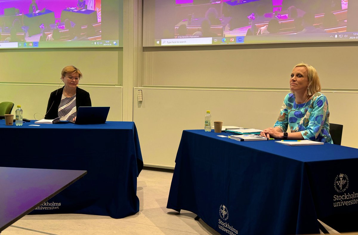 Today Erika Baraldi defended her thesis! Congratulations!🎉🎊 urn.kb.se/resolve?urn=ur…