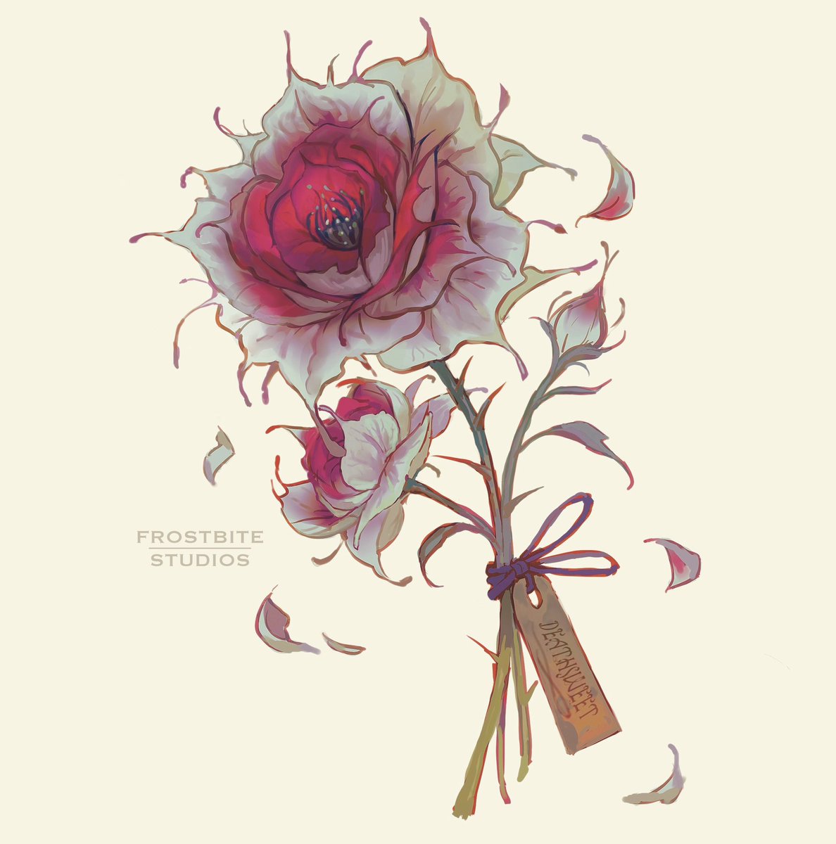 frostedsparrow's tweet photo. Some poisons of Elfhame! Blusher Mushroom and Deathsweet Illustrations for @hollyblack ‘s game Enemies &amp; Lovers: The crown of Elfhame.  #thecruelprince #thefolkoftheair https://t.co/oKDjGFYM7X