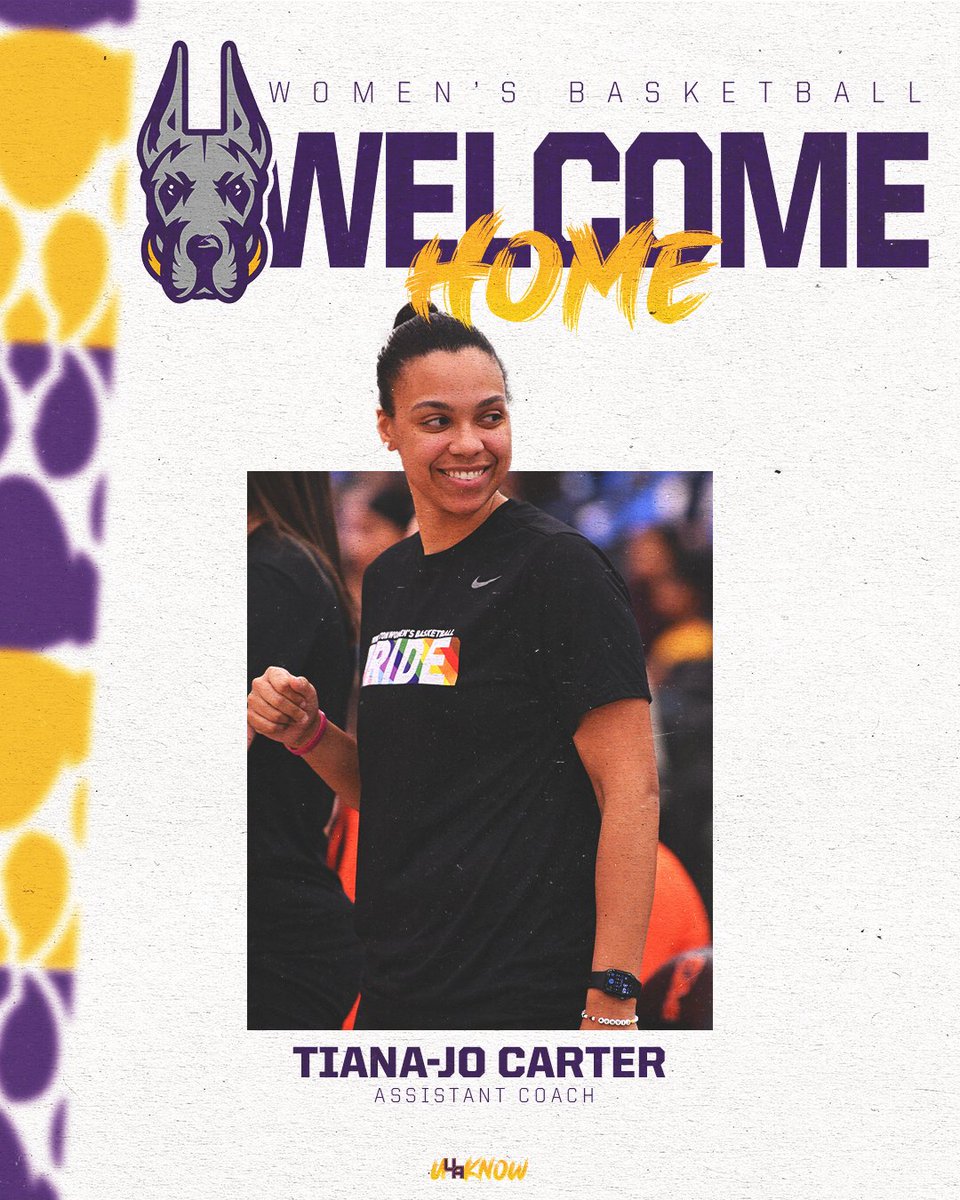 UAlbanyWBB's tweet photo. The program's leader in career blocks is BACK ... as an assistant coach!

Welcome home, T-Jo!

Full release ➡️ https://t.co/dbaNjGkMkO

#UAUKNOW // #AEHoops https://t.co/sgOcxMke7i