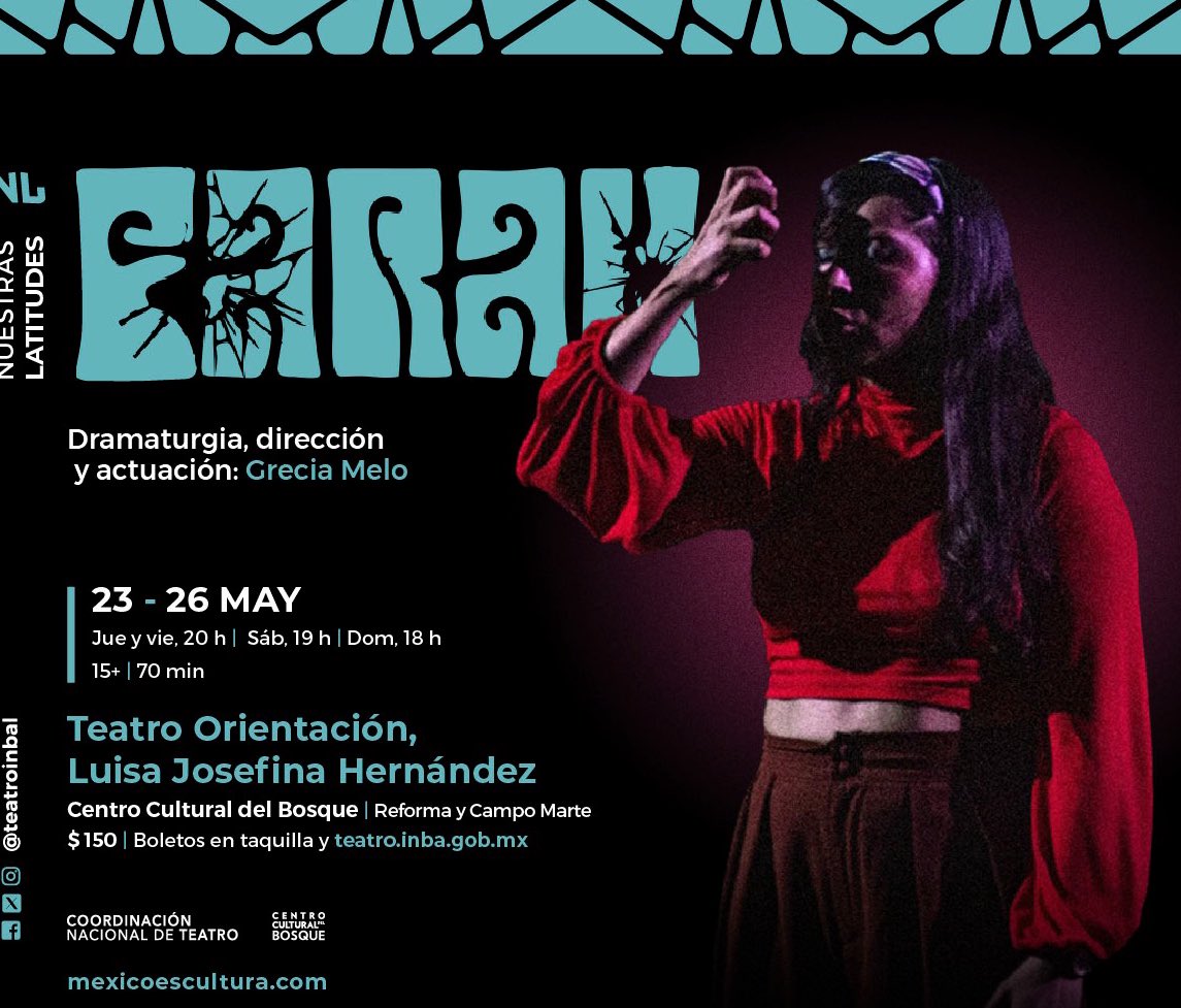 ¿Sin planes para este fin? Para que todos digan: #YoVoyAlTeatro este fin tenemos #PasesDobles para “Farah”
dirección y actuación de Grecia Melo, único fin de semana Teatro Orientación
Viernes 7:30
Sábado 6:30
Domingo 5:30
Interesados RT + Nombre y Dia