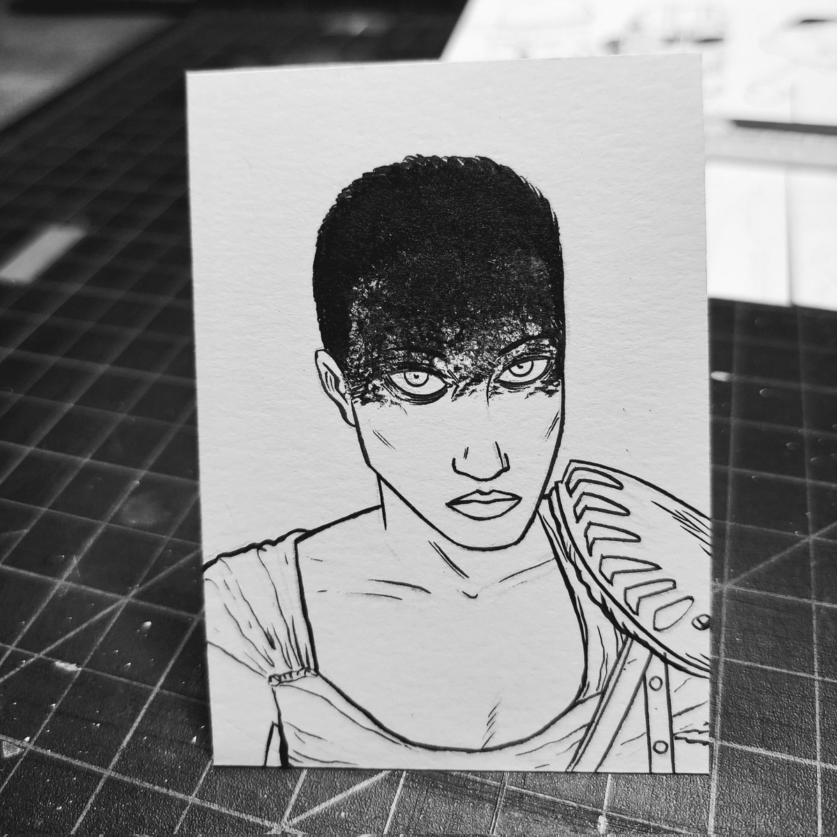A lil Furiosa for ya!
#BuyOrnelasArt #comicbooks #comix  #supportlocalartists #shopsmall #supportindieartists 
#wipart #furiosa    #madmaxfuryroad #furiosaamadmaxsaga