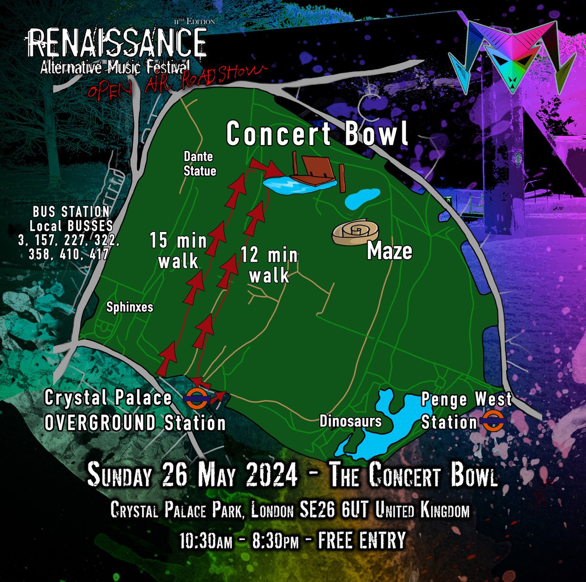Isn'tses are playing on the Goat Stage
2pm
Sunday 26th May

#festival #alternativemusic #londongigs <a href="/Cementimental/">Tim Drage</a>