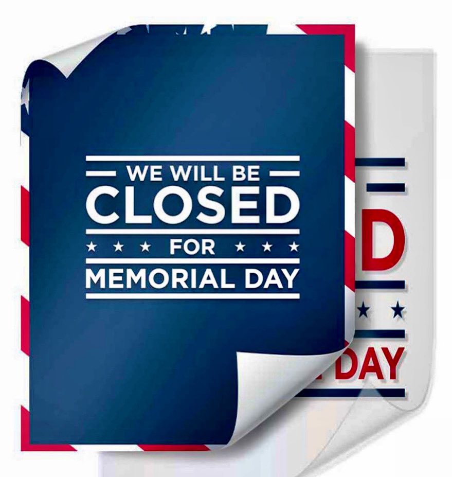 C2CRoofs's tweet image. 🎊Holiday Closure Notice 🎊 Just a friendly reminder that we will be closed on Memorial Day to allow our staff to enjoy the celebrations with their loved ones. We will resume regular business hours on 5/28/2024. Thank you for your understanding! #c2croofs #austincontractor