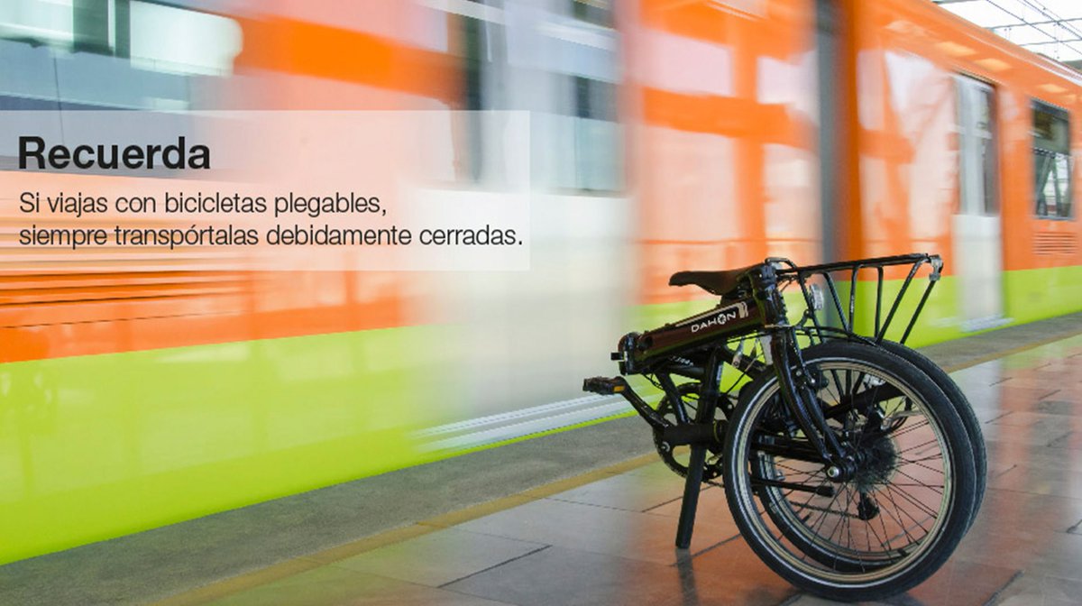 Recuerda que tu bici plegable viaja todos los días en Metro, toma en cuenta las indicaciones de seguridad 👉🏼 bit.ly/2oaq26U