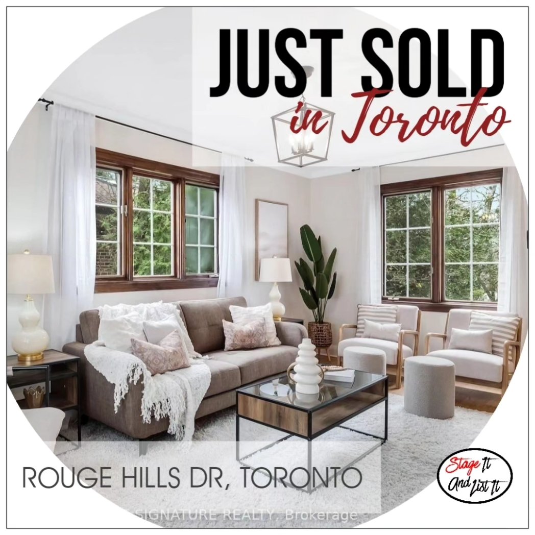 Rouge Hills Dr, Toronto #JUSTSOLD in 2 days...WOW ❤️. Amazing results for this beautiful waterfront property. A lot of work went into the preparation, and it was all worth it! Congrats to listing agent @themillsteam. Styled by @stageitandlistit. . . #stageitandlistit #homestaging