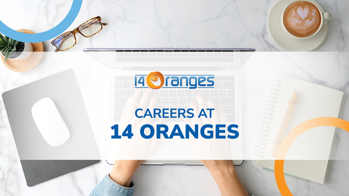 Check back often for the latest job opportunities at 14 Oranges.

Remote work in mobile app and web development. 

Check today: bit.ly/3vBIt6J
#jobs
#careers
#techcareer
#smallbusinesscareer