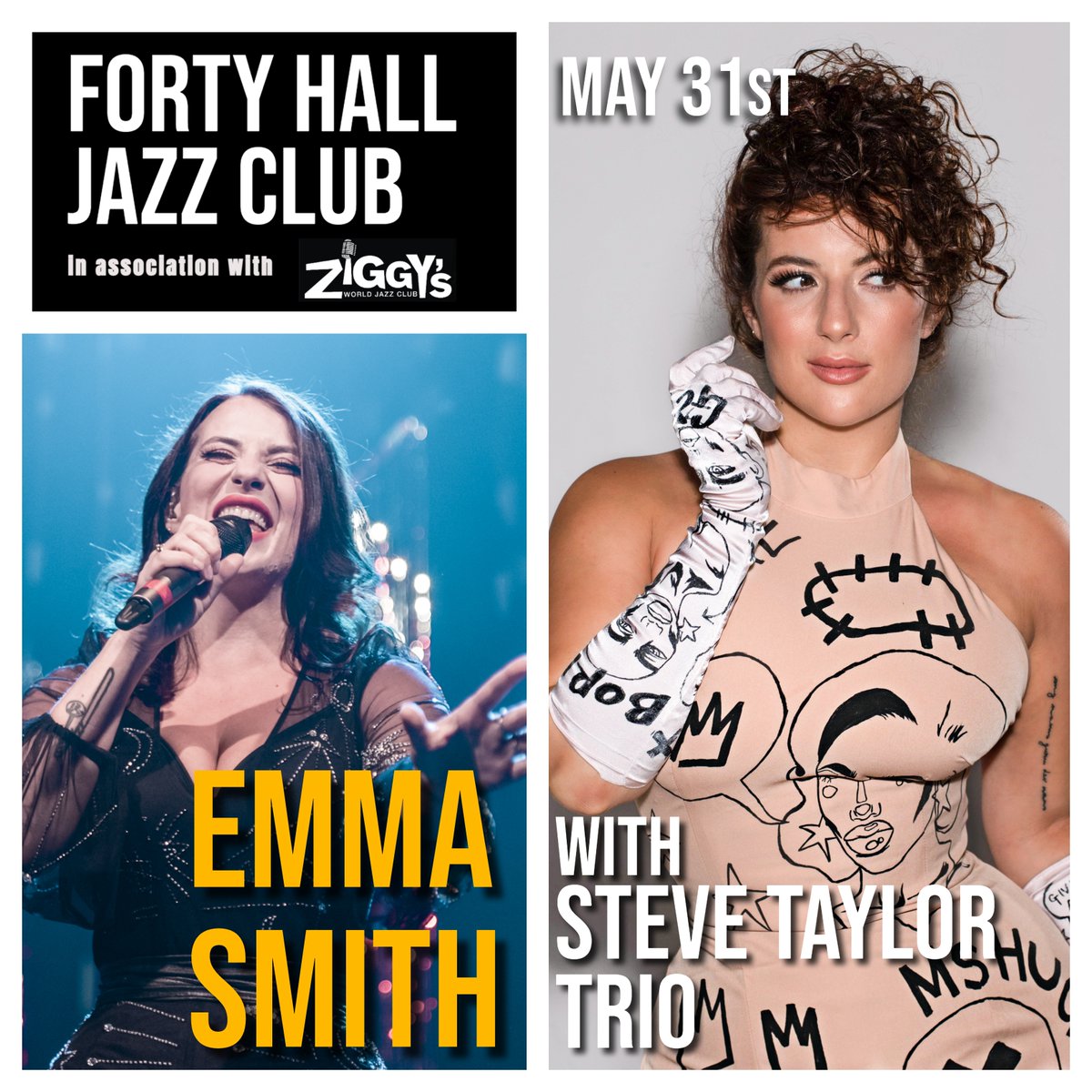 Catch Charismatic and Mesmerizing Jazz vocalist <a href="/EmmaSmith_Music/">Emma Smith</a> Friday May 31st w. <a href="/staylordrums/">Steve Taylor Music</a> Trio at magical <a href="/Forty_Hall/">Forty Hall Estate</a> <a href="/LondonJazz/">UK Jazz News</a> <a href="/jazzlondonlive/">JAZZLONDONLIVE</a> <a href="/jazzfm/">Jazz FM</a> <a href="/jazzlondonradio/">Jazz London Radio</a> <a href="/EnfieldDispatch/">Enfield Dispatch</a> <a href="/guardianmusic/">Guardian music</a>  
fortyhallestate.co.uk/whats-on/forty…