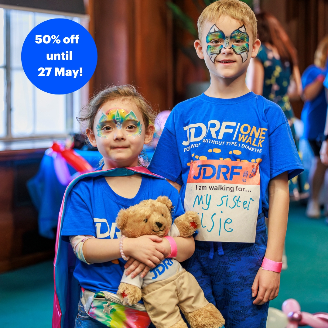 Sign up for One Walk this Bank Holiday weekend and get 50% OFF* tickets! bit.ly/4bsrN4R

*Offer ends Monday 27 May

#T1D #GBDoc #OneWalk #JDRFOneWalk #OneWalk2024 #OneWalkTogether