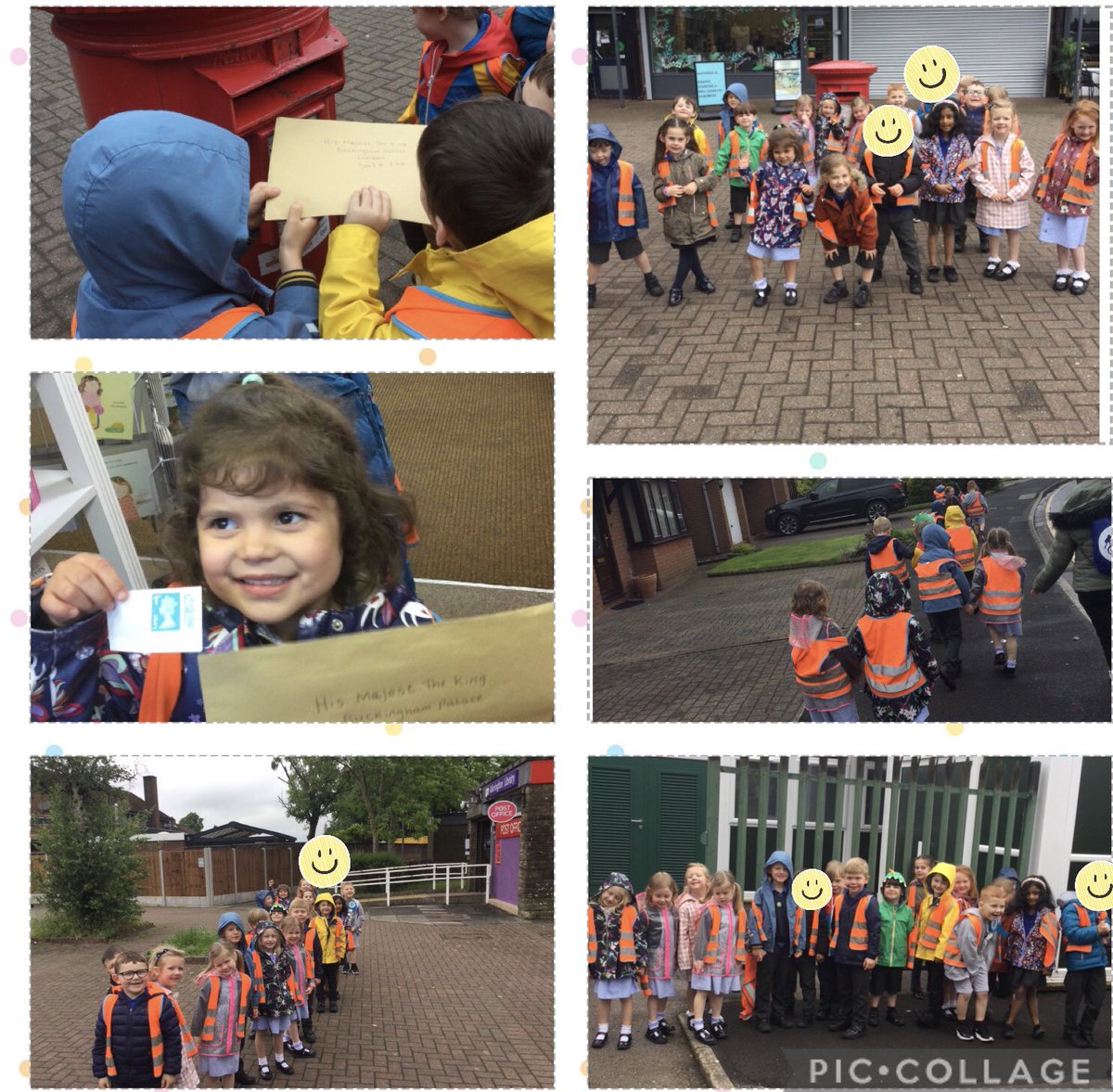 This afternoon, we walked to the post box to post our letters that we have been writing to King Charles III. We hope he enjoys reading our letters 👑🇬🇧

#loveLearnLive 
#EYFS
#STMUtW
#STMLiteracy 
<a href="/RoyalFamily/">The Royal Family</a>