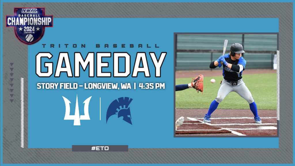 It’s day 2 of the NWAC ⚾️ Championship Tournament! 🔱 @EdmondsBaseball 🆚 Tacoma 🕐 4:35 pm 📍 David Story Field 🎟️ nwacsports.org/tickets 📊 edmondstritons.com/sports/bsb/202… 🎥 nwacsportsnetwork.com (Pay per view) #ETO x #TritonPride