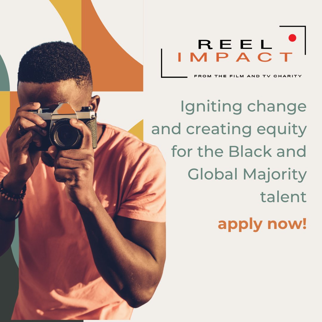 Reel Impact is the @FilmTVCharity’s brand-new programme to support Black and Global Majority creatives working behind the scenes!

Applications open until 30 June - click here to find out more: bit.ly/3UNTBdV