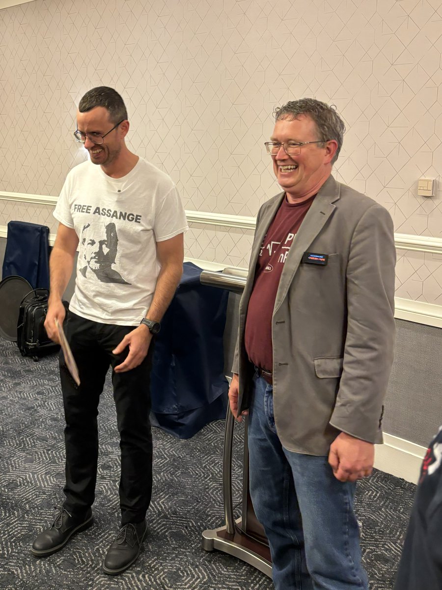 🔥Rep. Thomas Massie and Gabriel Shipton, half brother of Julian Assange, at the Libertarian Party Convention