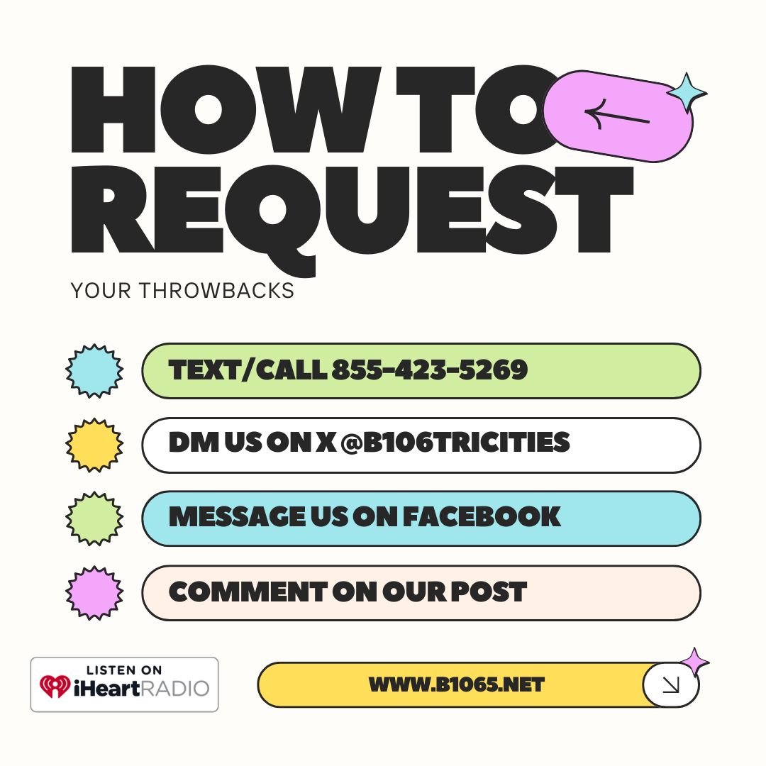 b106tricities's tweet image. The Tri-Cities Memorial Throwback Weekend kicks off in less than 5 hours! 🚨 Tune in starting at 7 for all your favorite throwbacks and summer hits - all. weekend. long. 🎶☀️ #ThrowbackWeekend #SummerHits #TriCities