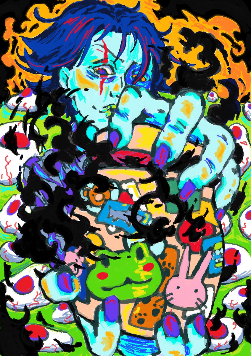 my piece for this delightful zine 👾 go check it out for more sick art for freeee!