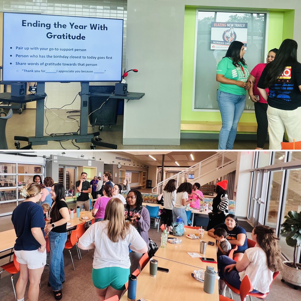 🌟Today we wrapped up the school year with words of gratitude! 👏🏽

👏🏽We're incredibly fortunate to have a phenomenal team at Norman-Sims. 🌟

#AISDProud
#KidsDeserveIt