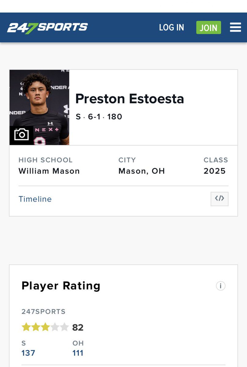 Preston EstoEsta (@prestoestoe) on Twitter photo Blessed to be named a 3⭐️ job not close to finished.
<a href="/AllenTrieu/">Allen Trieu</a>
<a href="/CoachCastner/">Brian Castner</a>
<a href="/JaredLuginbill/">Jared Luginbill</a>
<a href="/BigTimerCox/">Donald Cox</a> Blessed to be named a 3⭐️ job not close to finished.
<a href="/AllenTrieu/">Allen Trieu</a>
<a href="/CoachCastner/">Brian Castner</a>
<a href="/JaredLuginbill/">Jared Luginbill</a>
<a href="/BigTimerCox/">Donald Cox</a>