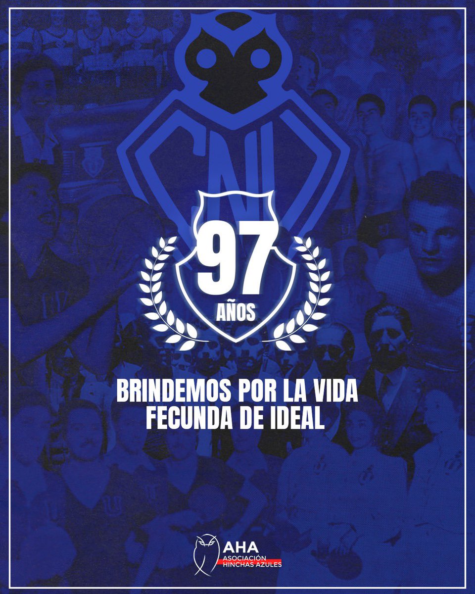 Hace #97 años comenzamos a jugar con el nombre de la Universidad 💙 El 24 de Mayo de 1927 se fundó el Club Universitario de Deportes.

Una expresión de la unidad de todas nuestras ramas deportivas. Porque nuestra U es más que fútbol, es toda una vida.
