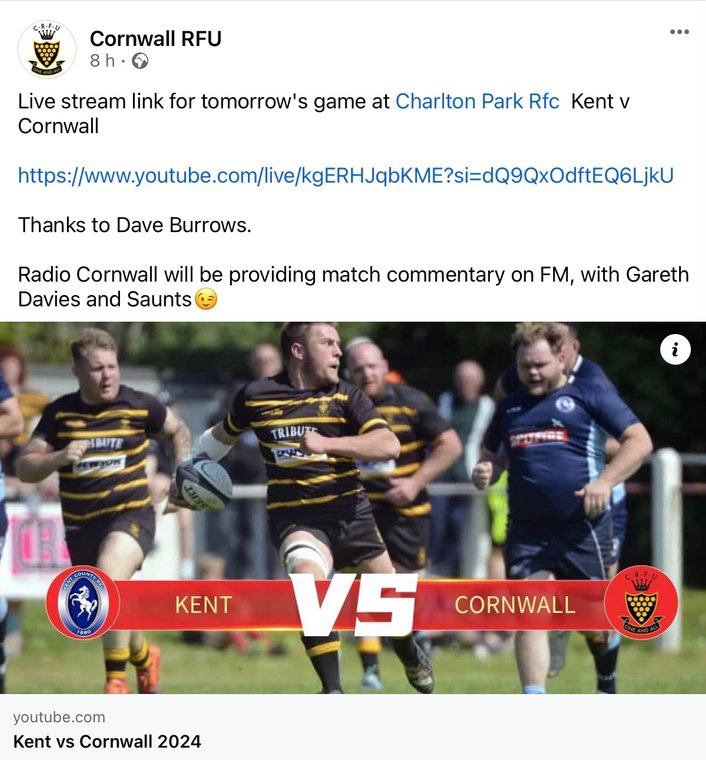 Kent vs Cornwall
charltonpark.org.uk/news/kent-vs-c…