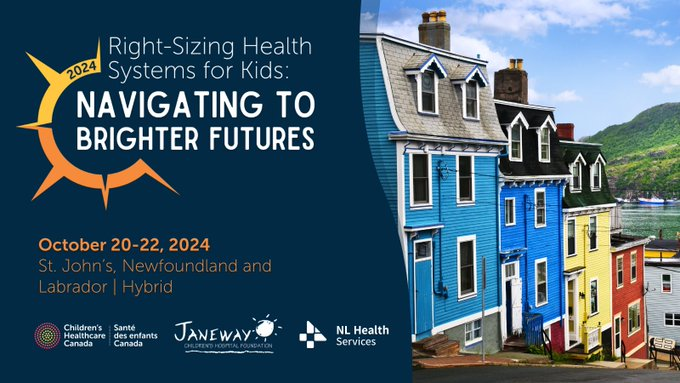 Save the Date📅 Get ready for a memorable #ChildHealthCan2024 Annual Conference in St. John's, Newfoundland on October 20-22, 2024! Stay tuned for details as we prepare to bring you an enriching conference experience. bit.ly/497indJ