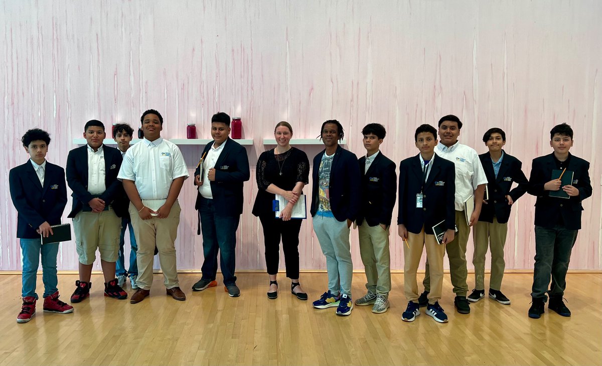 Each of us has a reason of gratitude to show for those who have lighted a flame within us. Thank you @RiceUniversity for the private tour at Moody Center for the Arts✨ #MyAldine #ArtInspiration #Art #ArtStudents @Impact_AISD @theMoodyArts @JonathanKegler @NewmanKaileigh