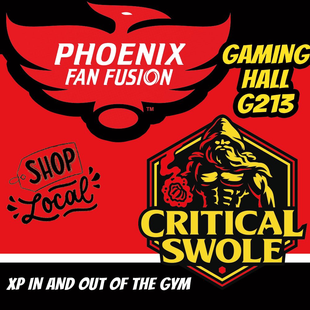 FlexComics's tweet photo. We’re in our hometown this weekend! 
#phoenixfanfusion #flexcomics #criticalswole https://t.co/1Fu2InRI1N