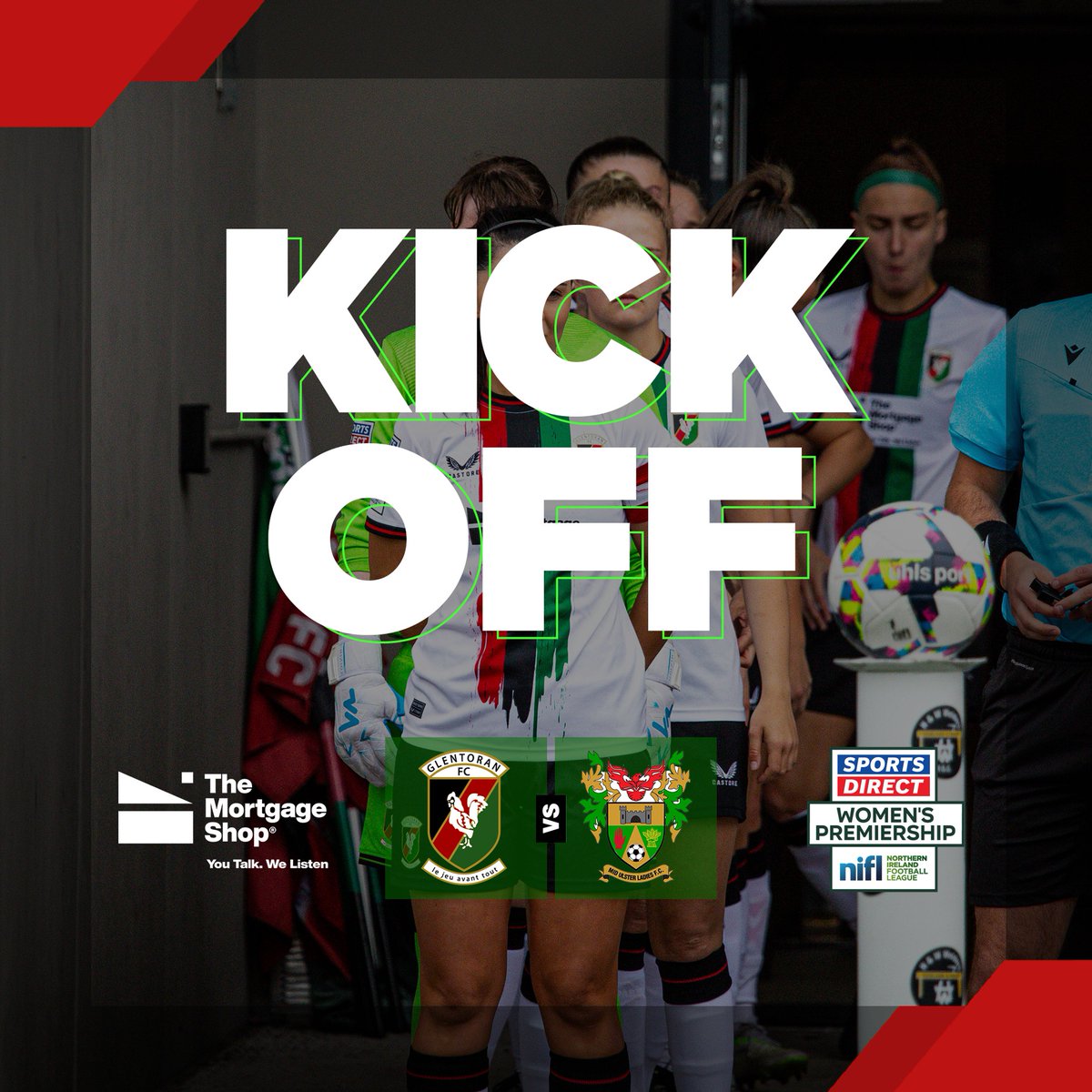 𝗞𝗜𝗖𝗞 𝗢𝗙𝗙! ⚽
The warm ups are complete, the teams are out and.... we're......off!!!  MD3 of the Sports Direct Women's Premiership season has started! (You didn't miss a game, we'd a free week in MD2 😉)