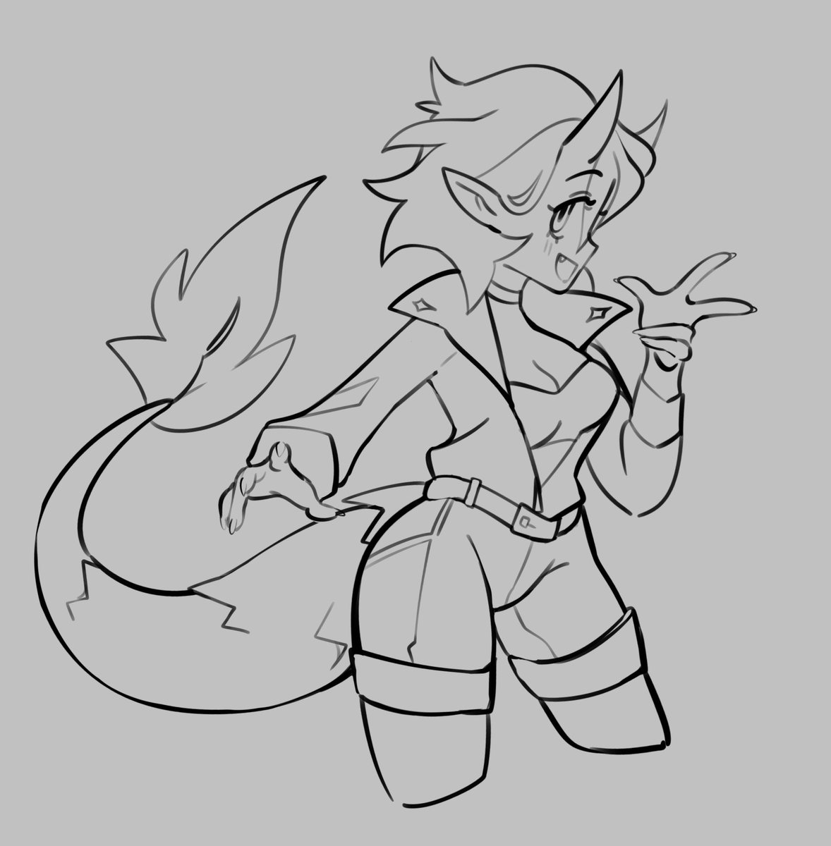 Withermint's tweet image. OC WIP, making it my banner as a motivator to finish it.