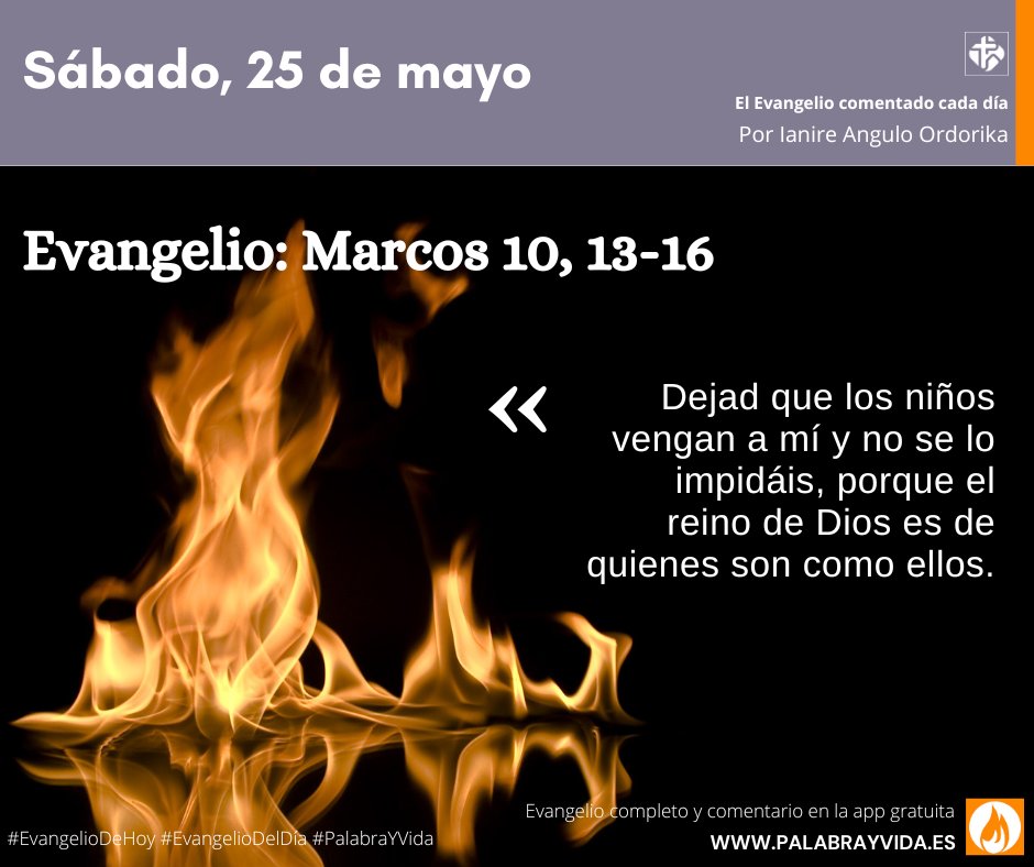 🧒 Entre las acciones de unos y otros se sitúa el Señor, que acoge y bendice a quienes se acercan, tengan las intenciones que tengan y por más que pudiera resultar cansado. @IanireAngulo 

#EvangelioDelDía #EvangelioDeHoy #PalabrayVida