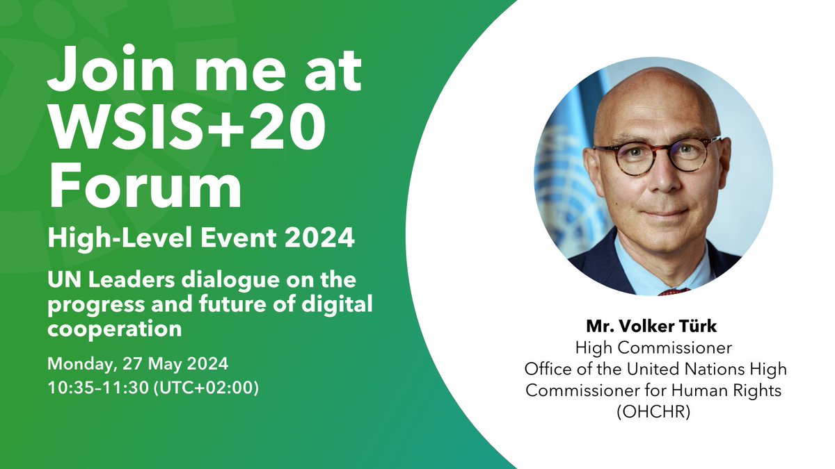 In a world where technology is rapidly evolving, how do we ensure that human rights are at the heart of digital governance? Join UN Human Rights Chief Volker Türk's conversation with UN leaders to learn why digital cooperation is so crucial to harness tech for good. Tune