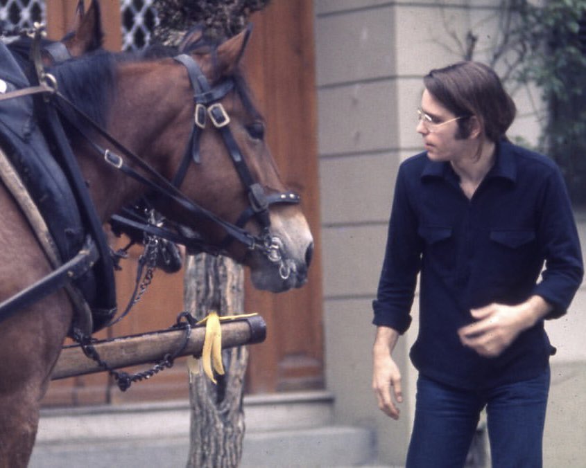 Bobby caught horsing around on the Europe ‘72 tour, which ended 52 years ago this week 🐴 Photos by Mary Ann Mayer