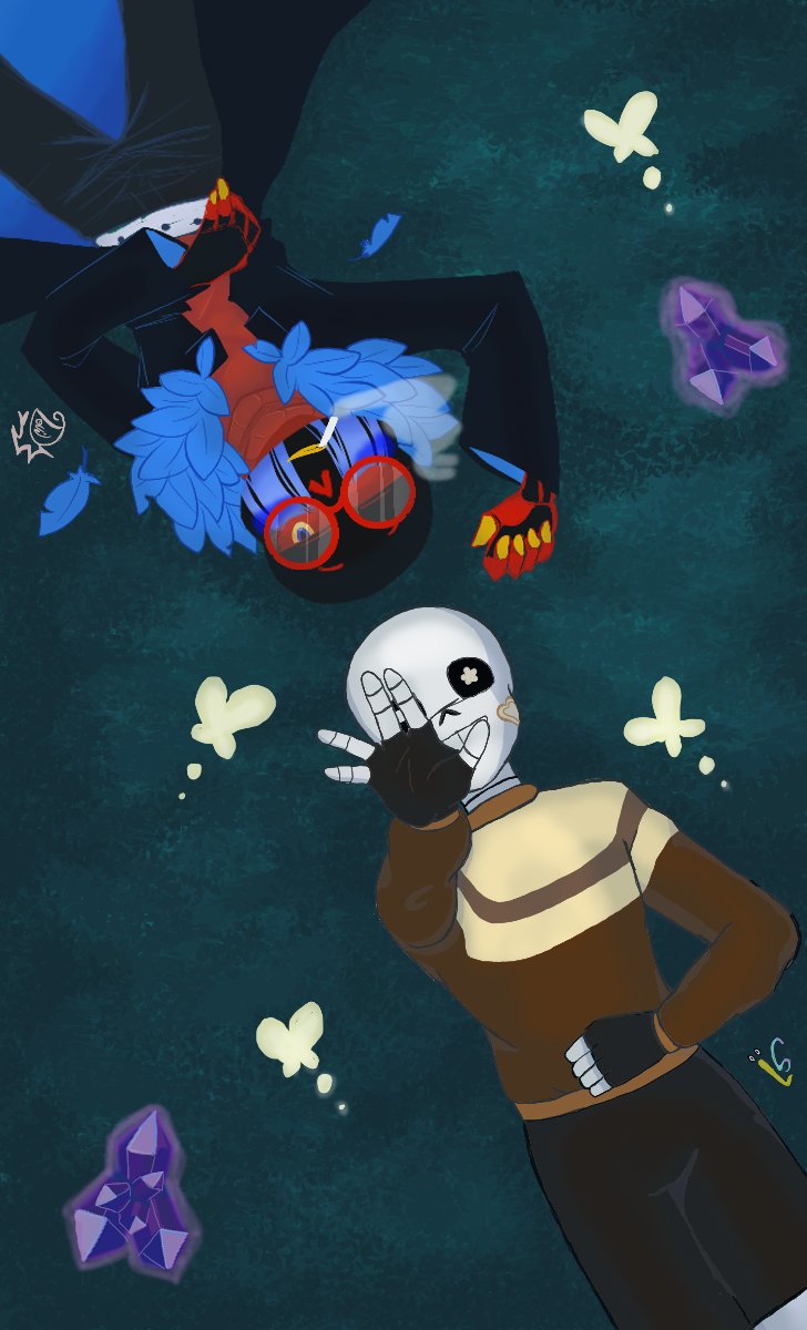 data_devihre's tweet image. 💙Vihre &amp;amp; Mokaccino🤎

Collab con @libelulasparx 

Fue divertido dibujar contigo a estos dos hermosos esqueletos✨ gracias por aceptar mi invitación de hacer un collab..aunque tarde mucho jaja💙