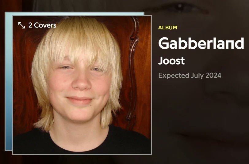inlauvperry's tweet photo. 🚨 NEW ALBUM ALERT 🚨

Genius shows us a new album named 'Gabberland' by Joost Klein. It's expected to drop July 2024. The tracklist consists of Europapa, Kunst und Musik, Hypochondrie, Droom Groot &amp; Du bist ein Schwein. 👀 https://t.co/JEVGucl6XV