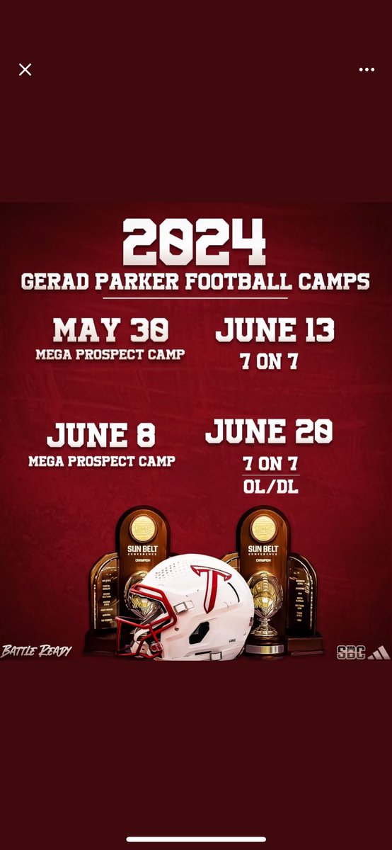 I just wanted to thank Troy for inviting to your camp! I will be there🔥