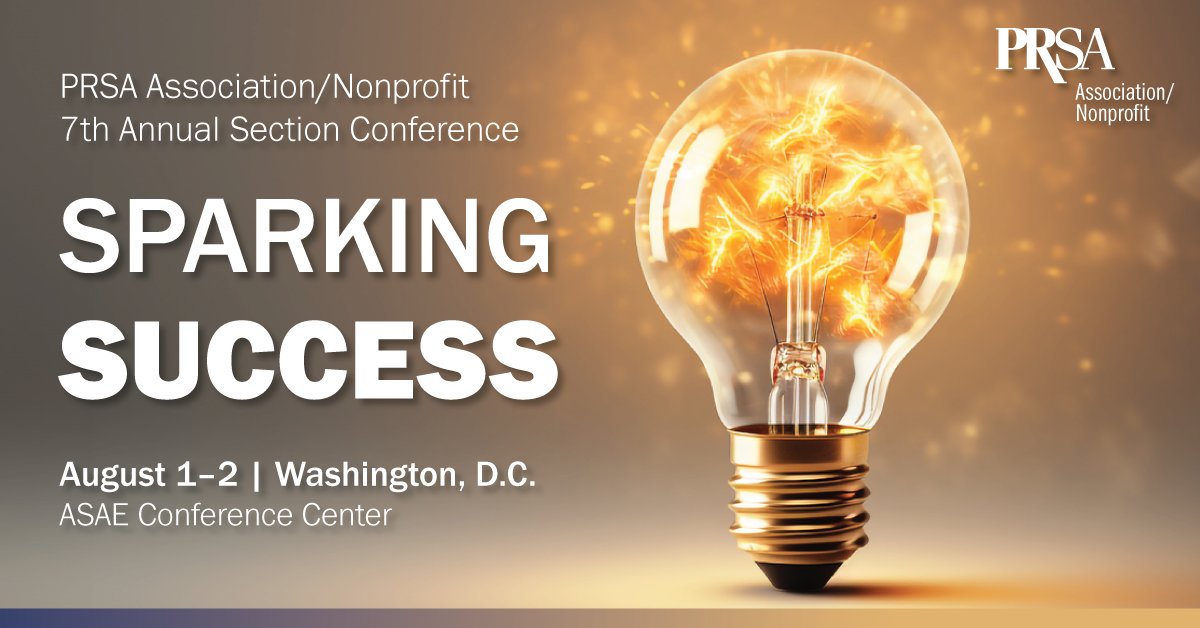 Last week to save on PRSA 7th Annual Association/Nonprofit Conference! Join us IN PERSON on Aug 1-2 in Washington, DC. Save $100 when you register by May 31: prsa.org/home/get-invol…