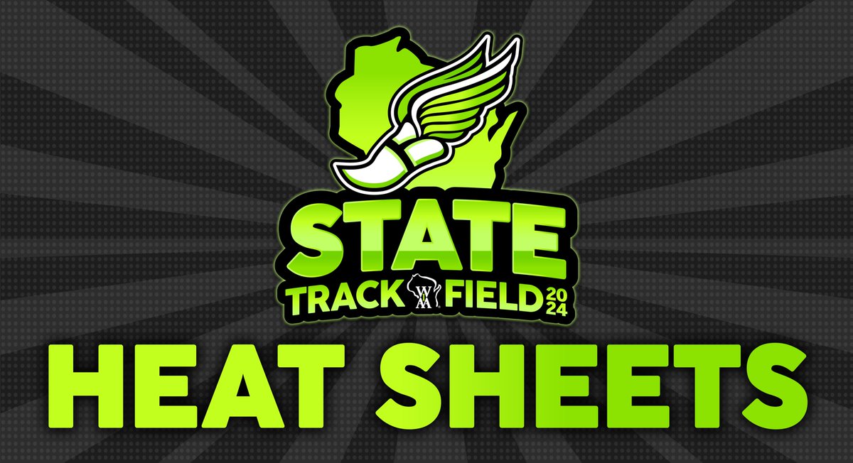 Heat sheets for next weekend's WIAA State Track & Field Meet are ready! Congratulations to all State qualifiers & good luck in La Crosse! #wiaatrack D1 ➡️ wiaawi.org/Portals/0/PDF/… D2 ➡️ wiaawi.org/Portals/0/PDF/… D3 ➡️ wiaawi.org/Portals/0/PDF/… Wheelchair ➡️ wiaawi.org/Portals/0/PDF/…