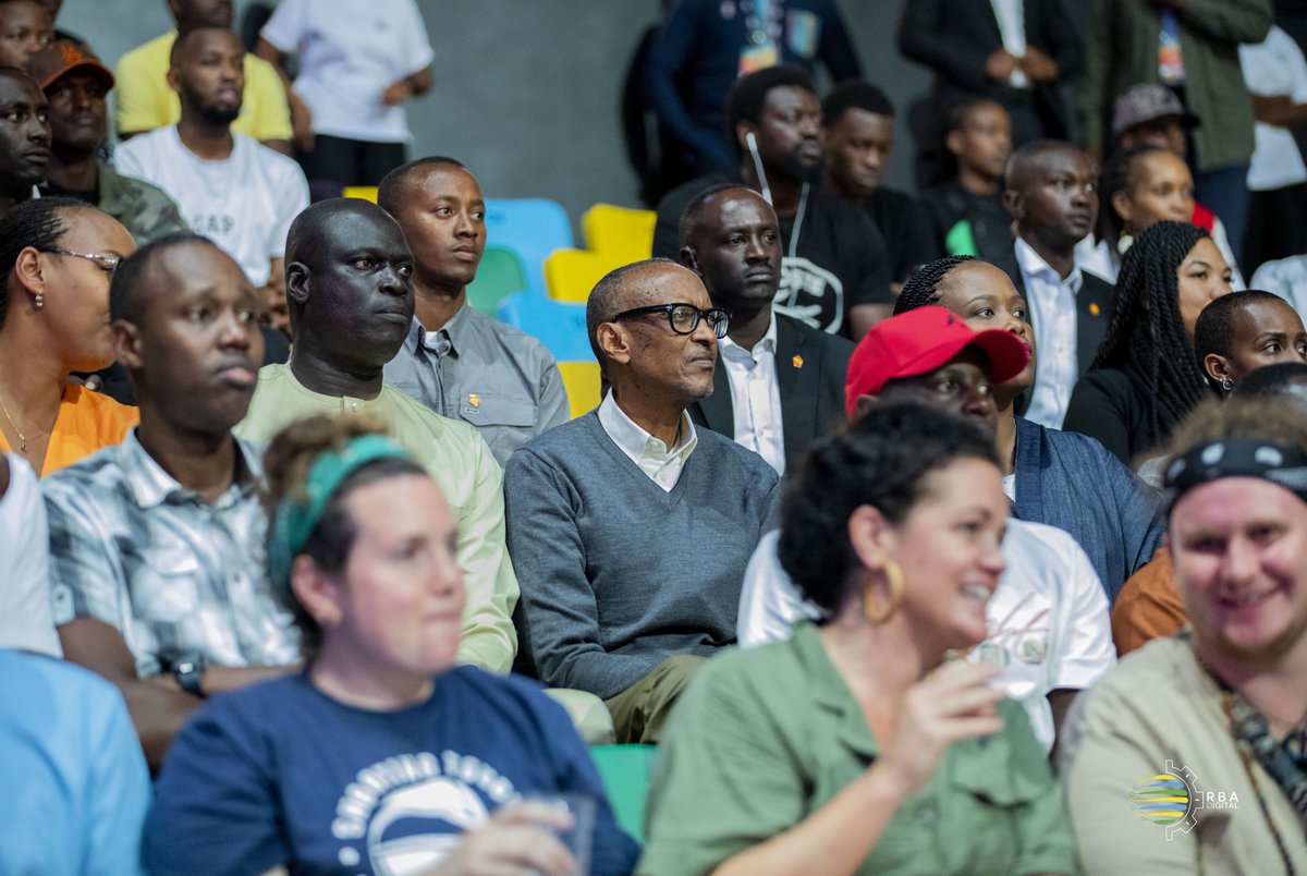 PHOTOS President #Kagame is attending the #BAL4 game between FUS de Rabat from Morocco and Al Ahly from Egypt at BK Arena. #RBASports 📸: @steven_mugenzi