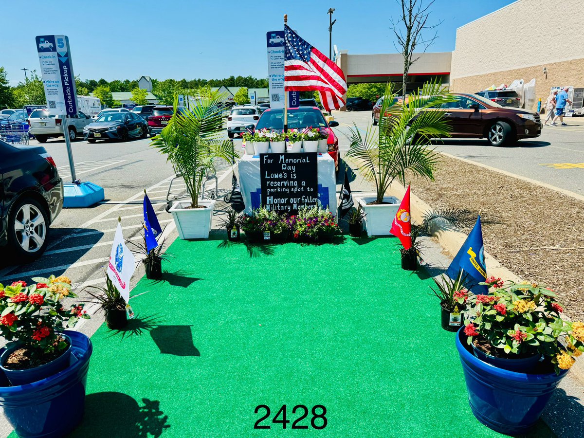 Kerry Ramsumair (@kerry_r_1977) on Twitter photo In honor of our fallen Military Heroes, Lowe’s of Manchester NJ has reserved a parking space. In honor of our fallen Military Heroes, Lowe’s of Manchester NJ has reserved a parking space.