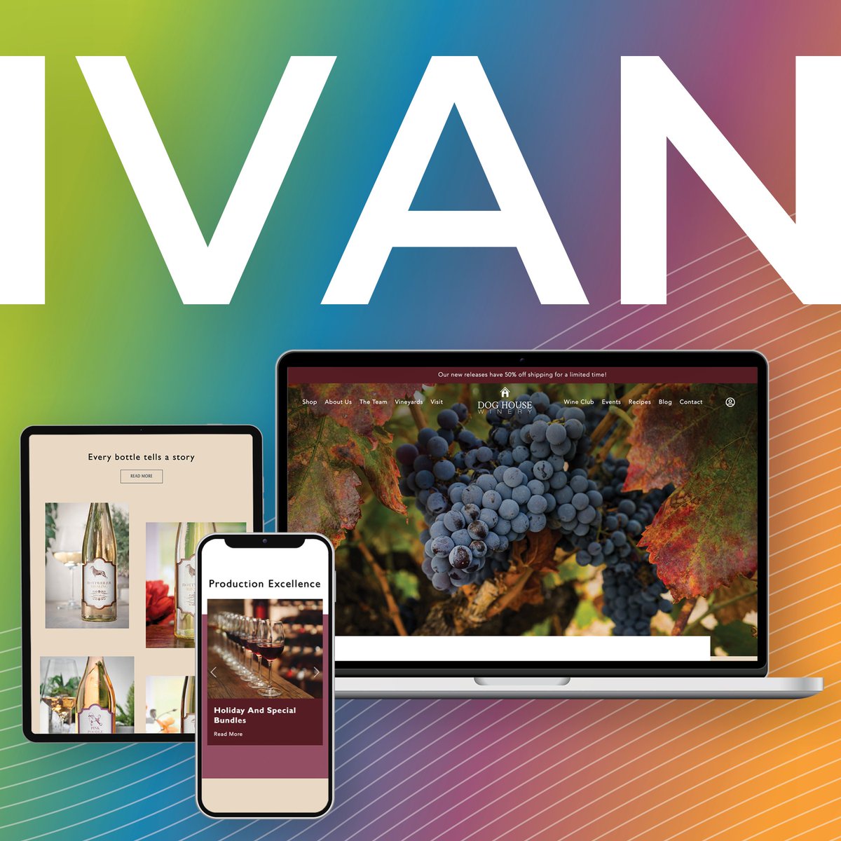 Introducing Ivan, a WordPress template that stands out for its simplicity and flexibility. Ivan is a new fully customizable canvas for wineries that empowers you to unleash your creativity and express your unique voice. Only $349! Introducing Ivan: bit.ly/49ZELFo